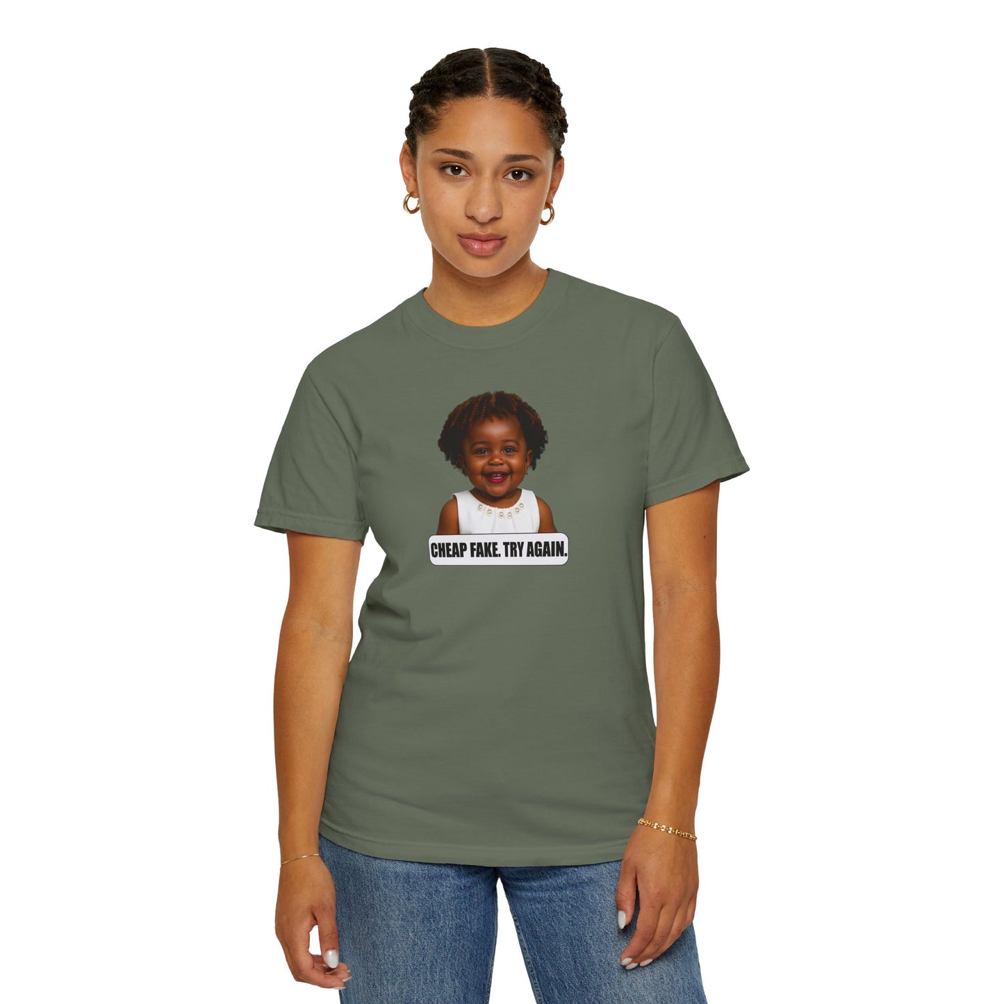 Cheap Fake. Try Agian. Tee - Karine Jean-Pierre (KJP)