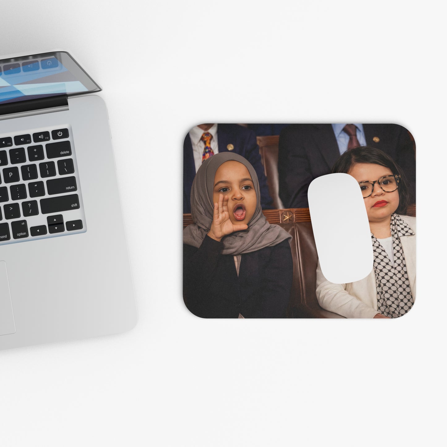 The “We’re Interrupting This Program” Mouse Pad - Ilhan Omar & Rashida tlaib