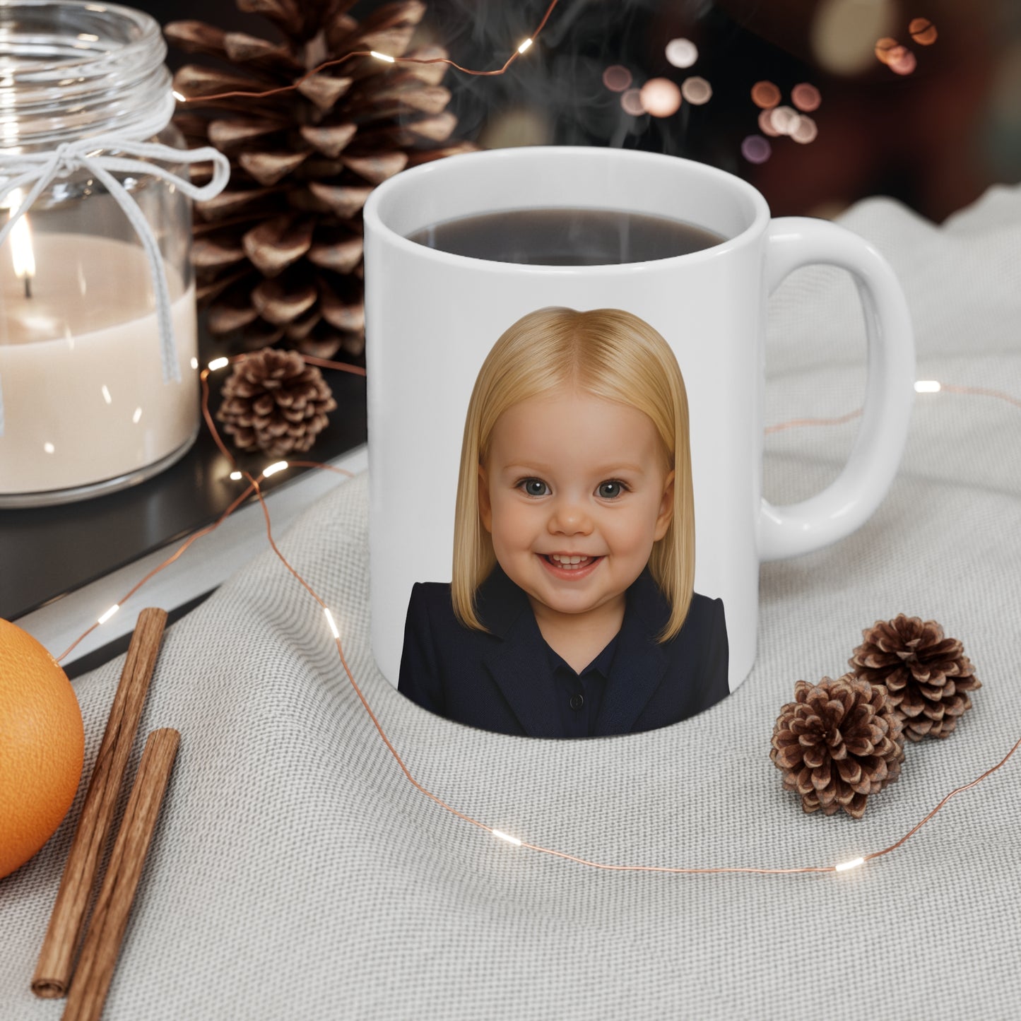Exhibit A: Hot Cocoa, Case Closed Mug - Pam Bondi