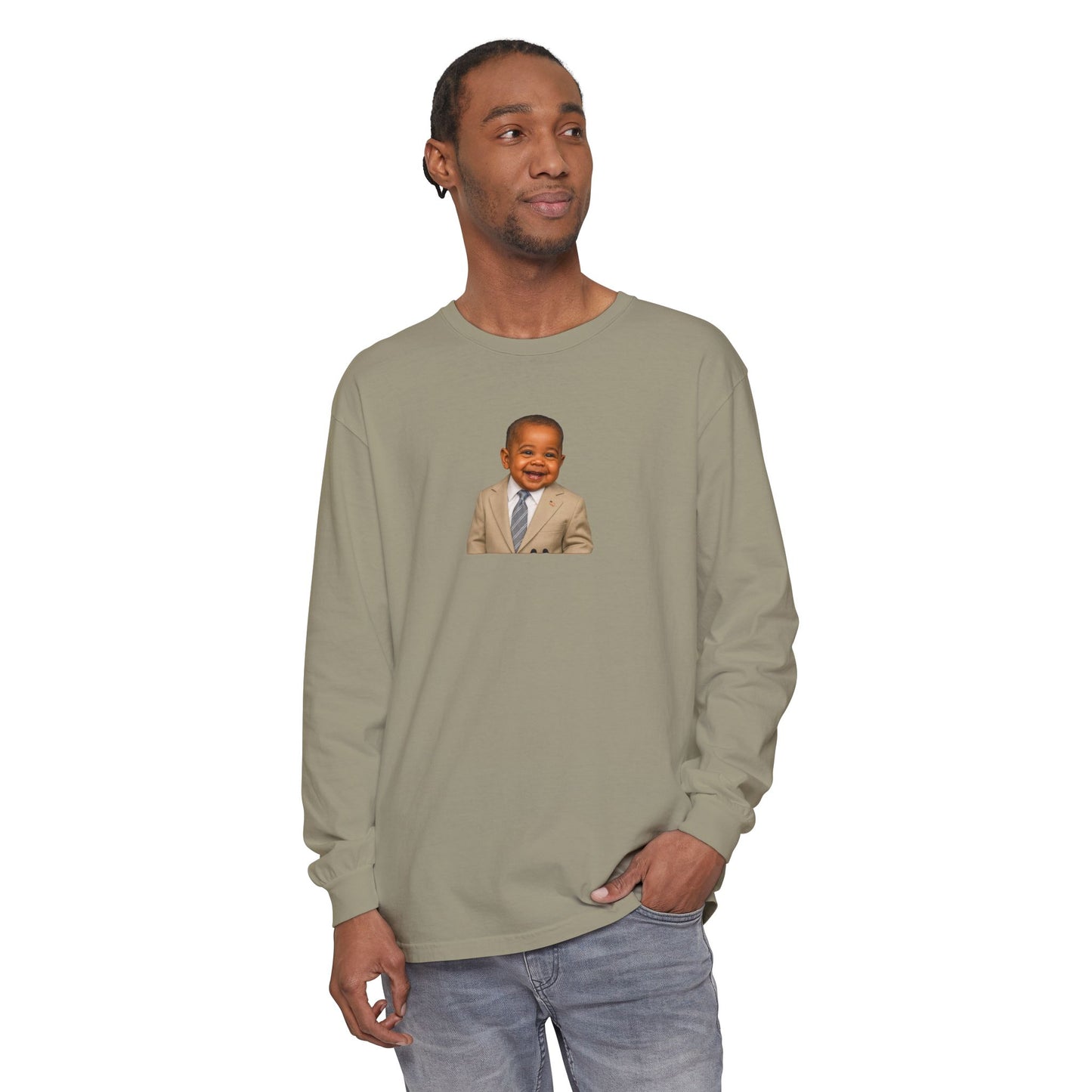 "Yes We Tan" Long Sleeve Shirt - Barack Obama