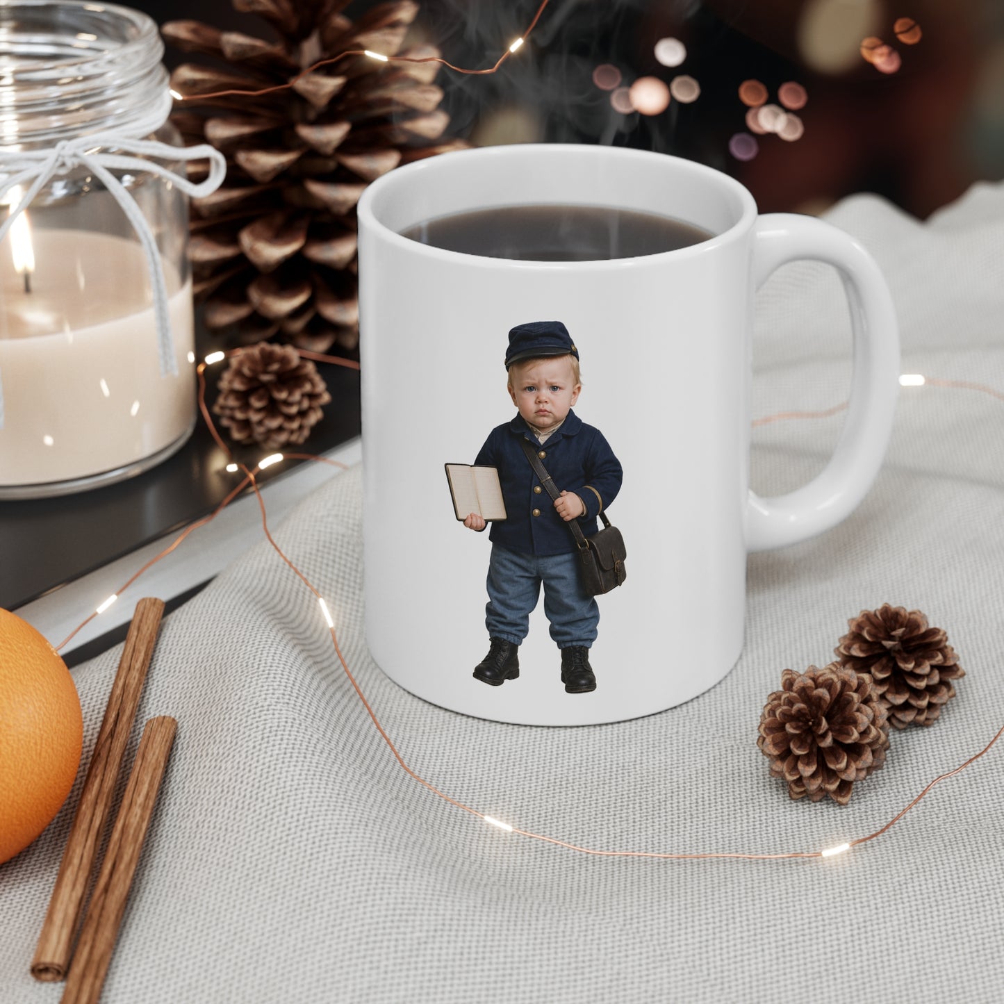 Tiny Command Mug - Army Civil War Quartermaster Clerk