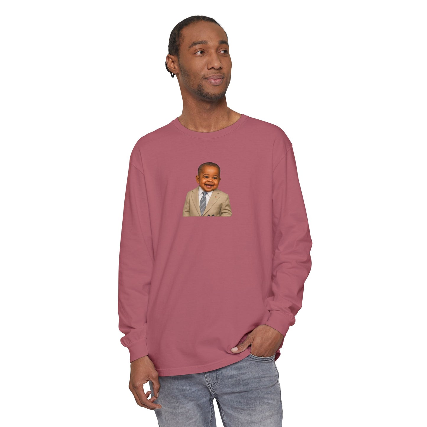 "Yes We Tan" Long Sleeve Shirt - Barack Obama
