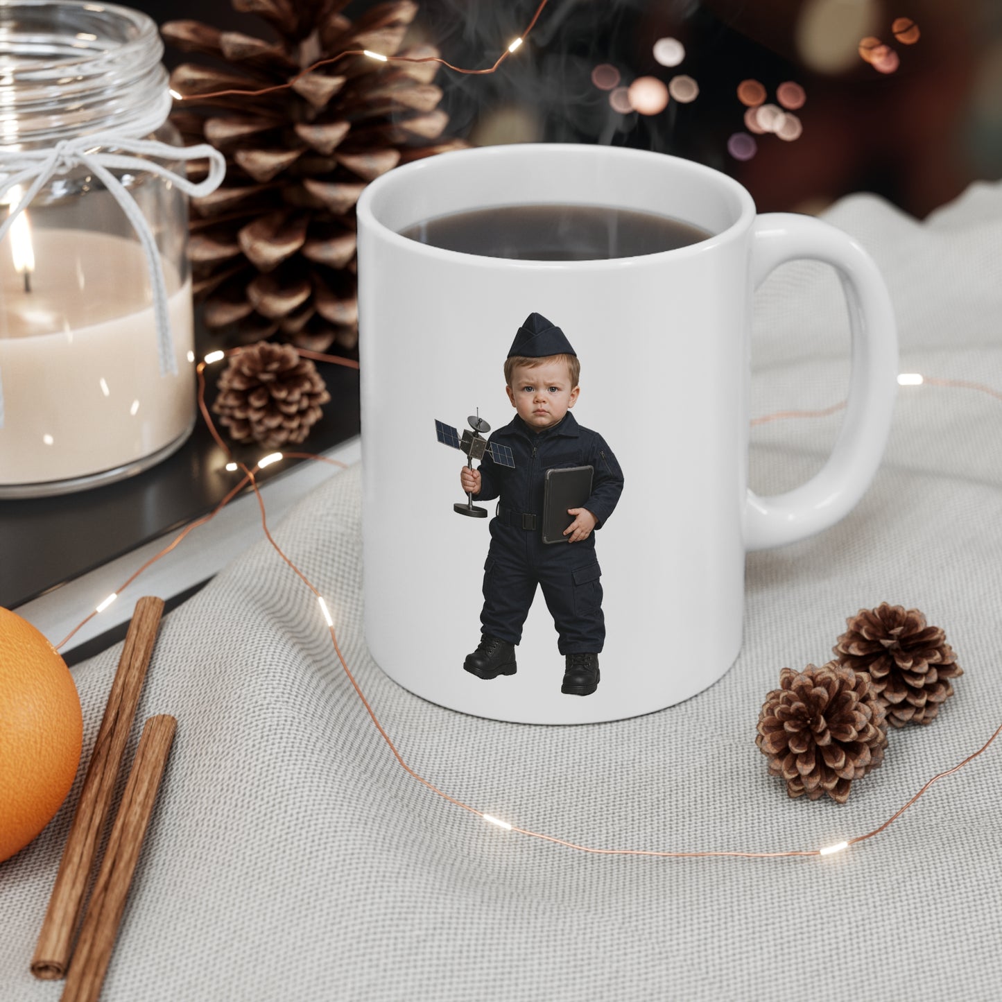 Duty Desk Mug - Space Force Modern Orbital Analyst