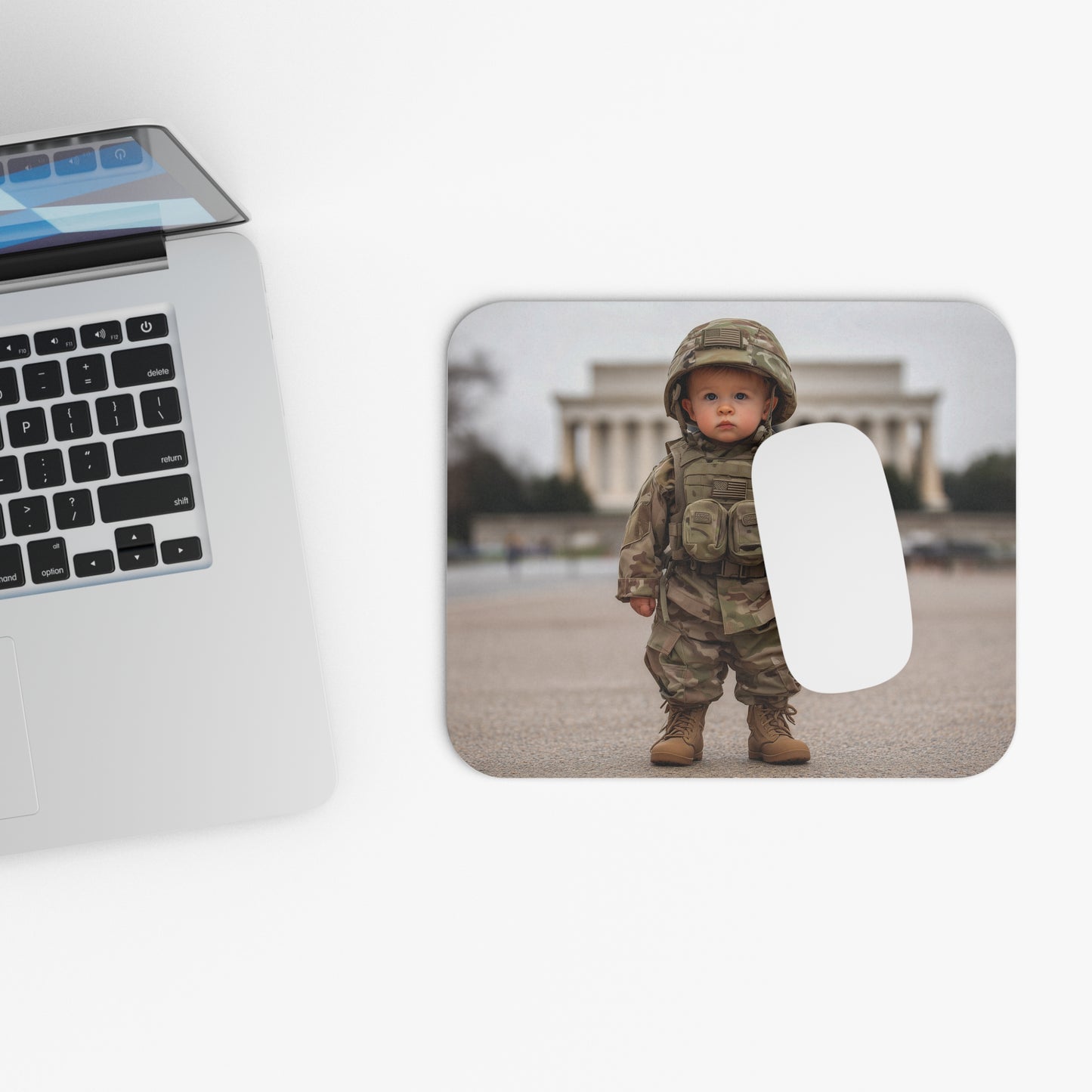 Cursor, At The Ready Mouse Pad - National Guard