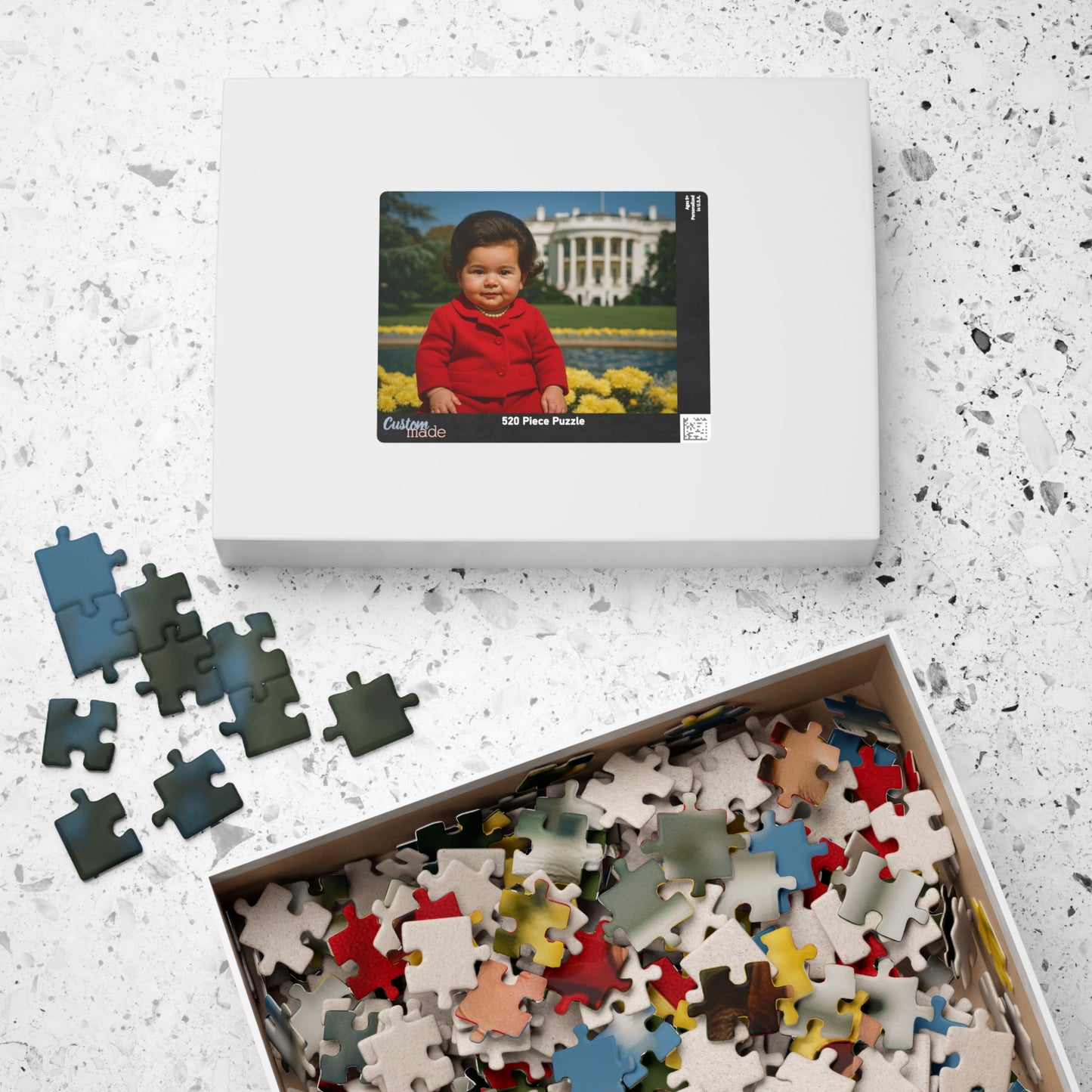 Bloom by Bloom—Piece by Piece Puzzle (520 Pieces) - Claudia Taylor (Lady Bird) Johnson