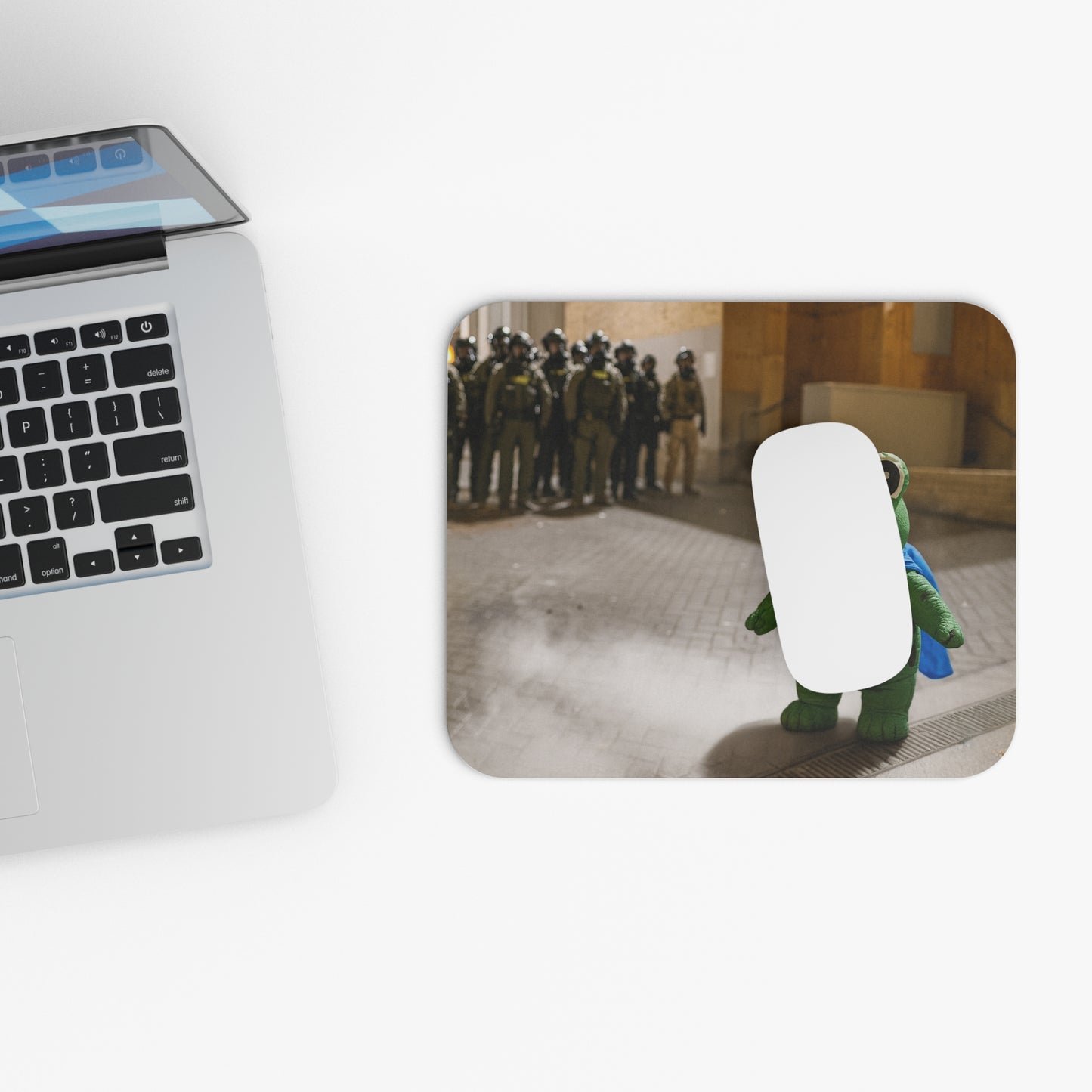 Ribbit + Resist Mouse Pad - Portland Frog