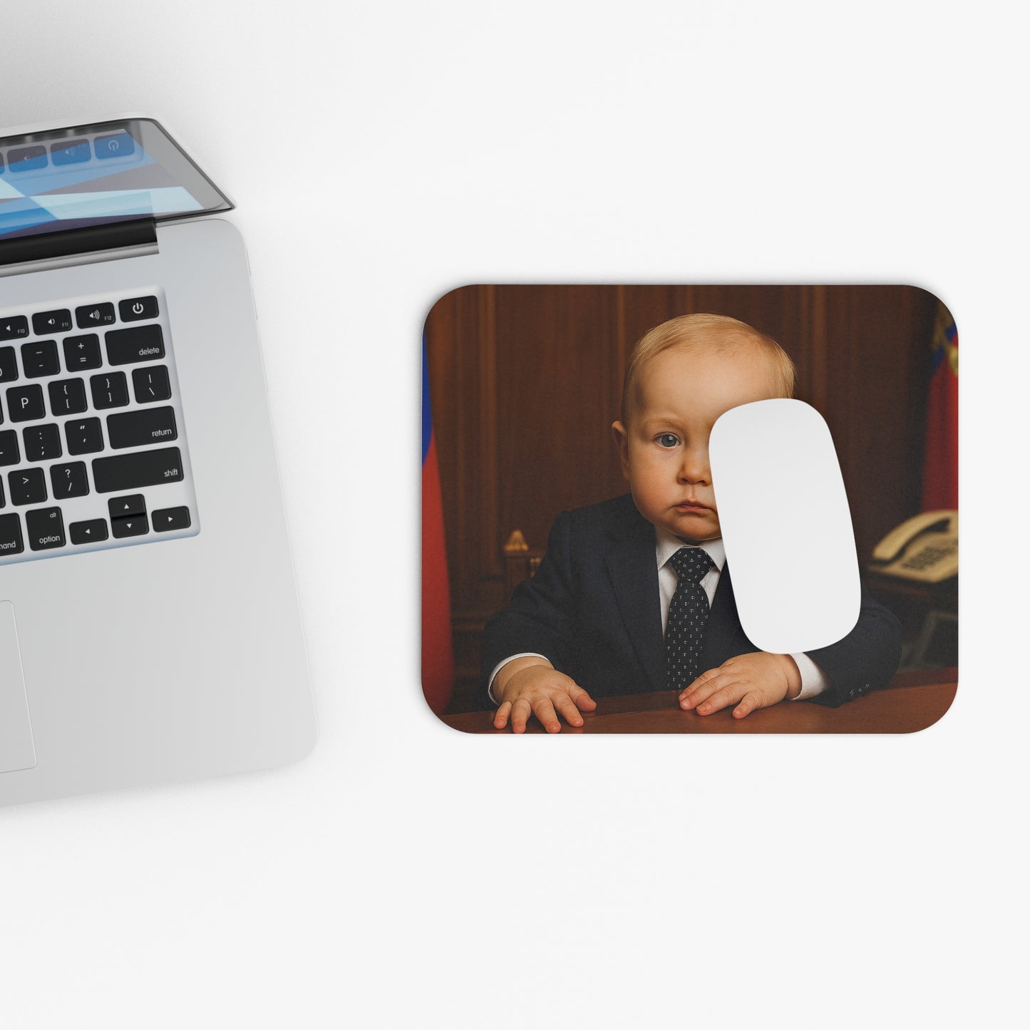 Calm Cursor, Firm Hand Mouse Pad - Vladimir Putin