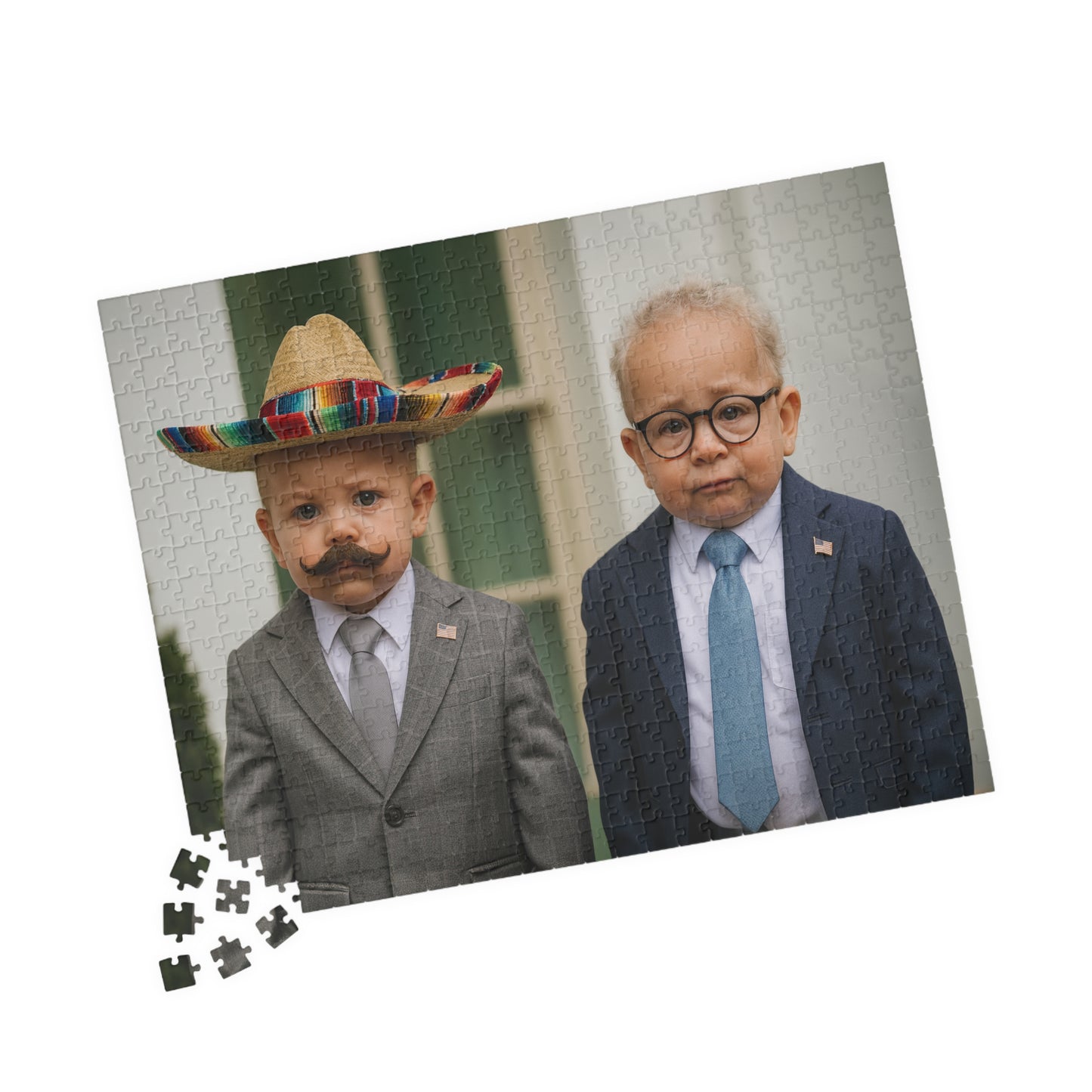 The Sombreros Will Continue Puzzle (520 Pieces) - Hakeem Jeffries + Chuck Schumer