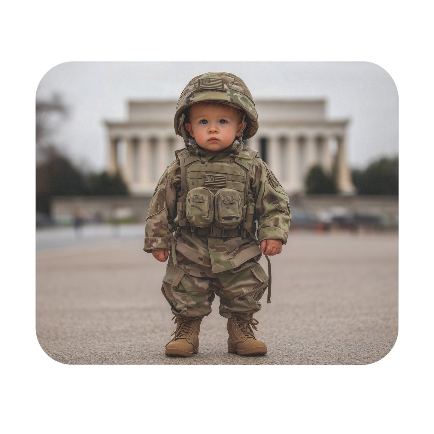 Cursor, At The Ready Mouse Pad - National Guard