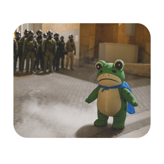Ribbit + Resist Mouse Pad - Portland Frog