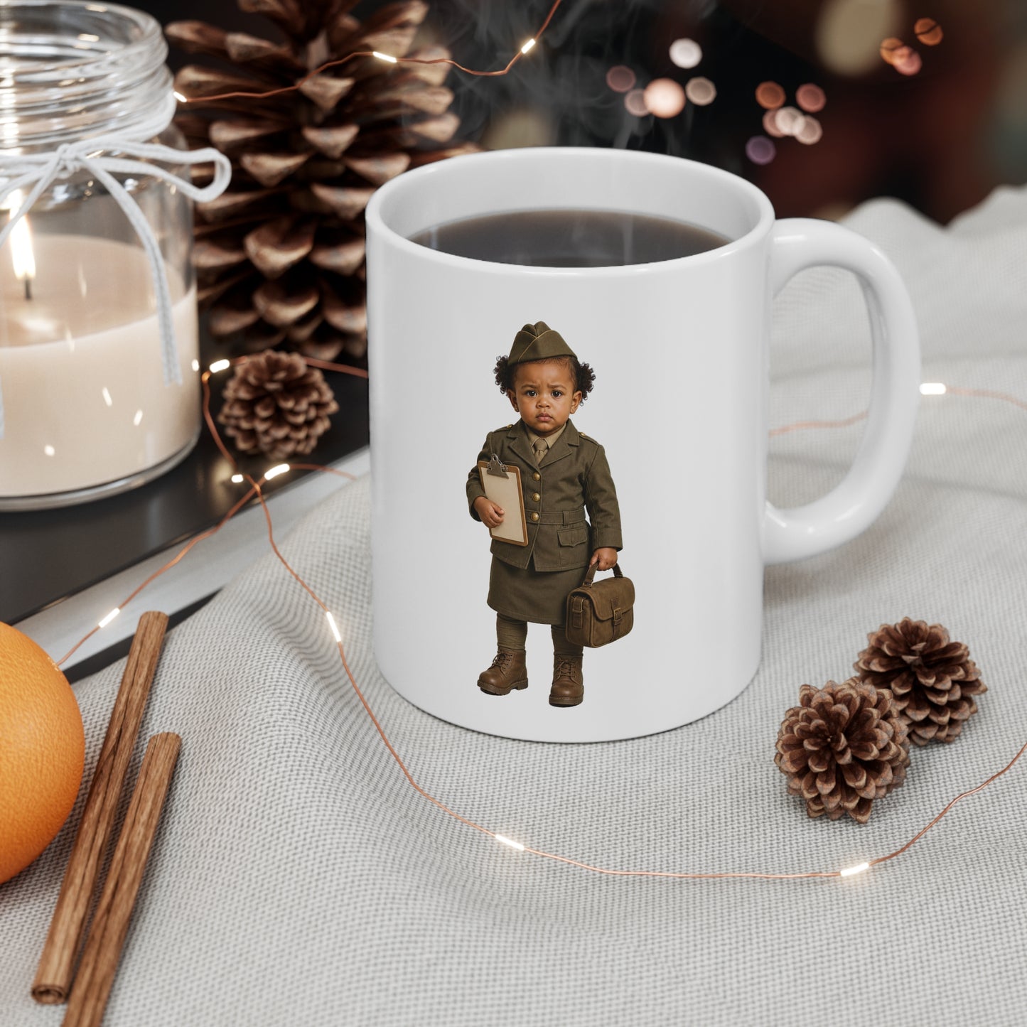 Reveille Roast Mug - Army World War II WAC Medical Support