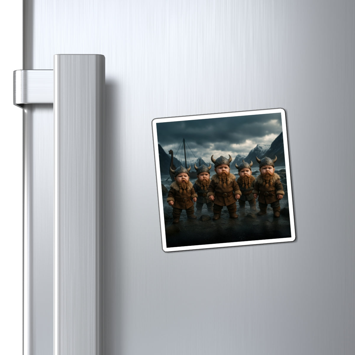 Fridge Raid Bearded Nordic Pagan Magnet