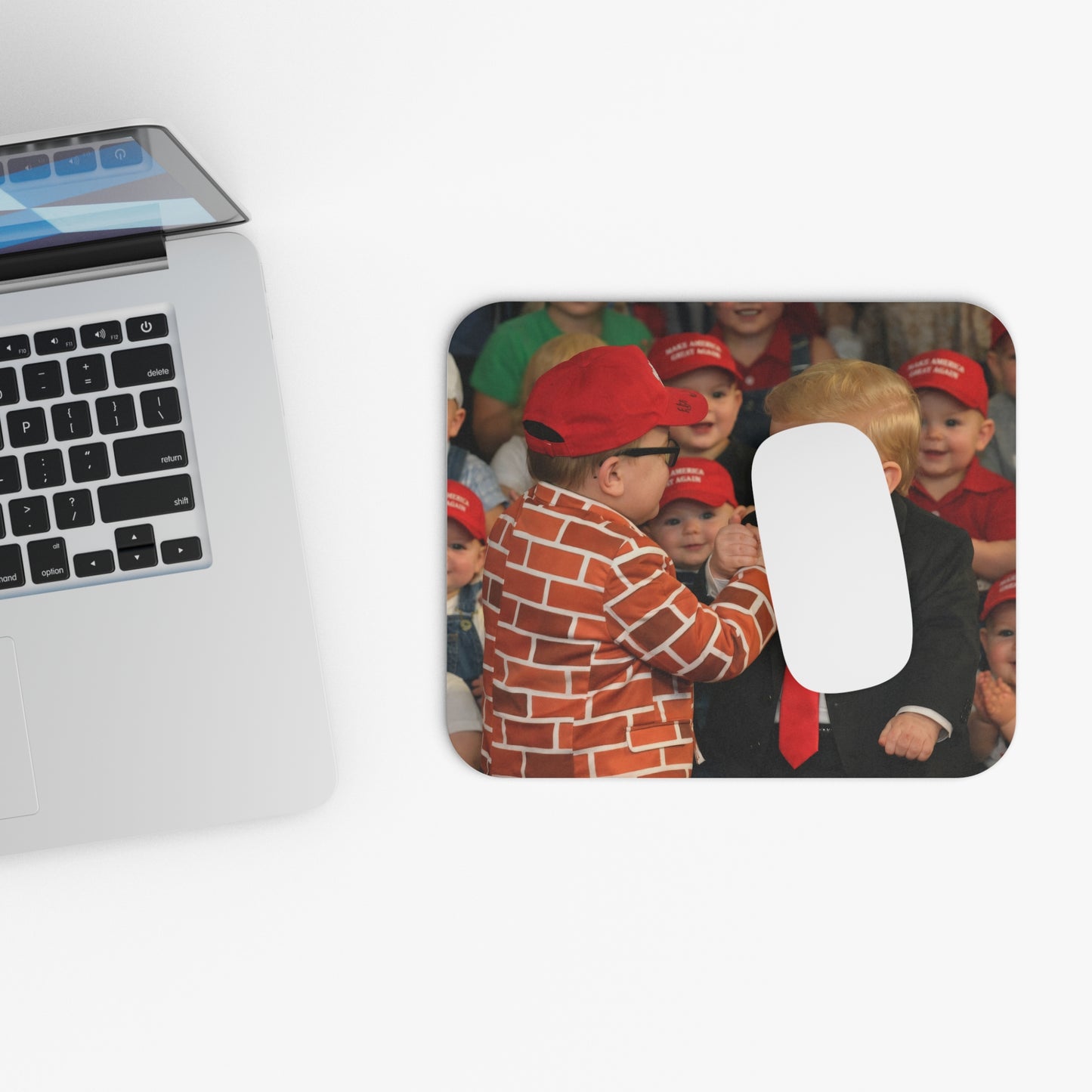 Desk Rally: Baby Trump x Baby Brick Suit Mouse Pad - Blake Marnell