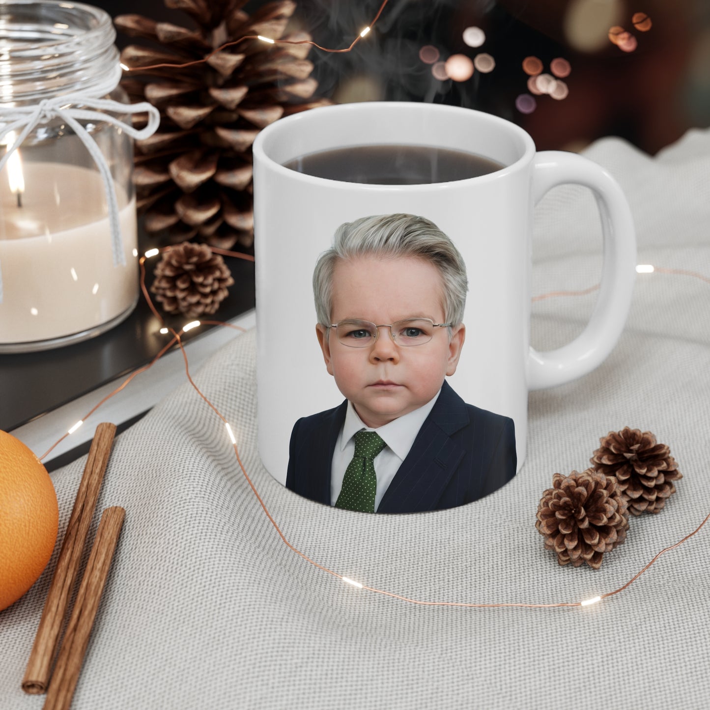 Risk-On Baby Bessent: Morning Liquidity Injection Mug - Scott Bessent