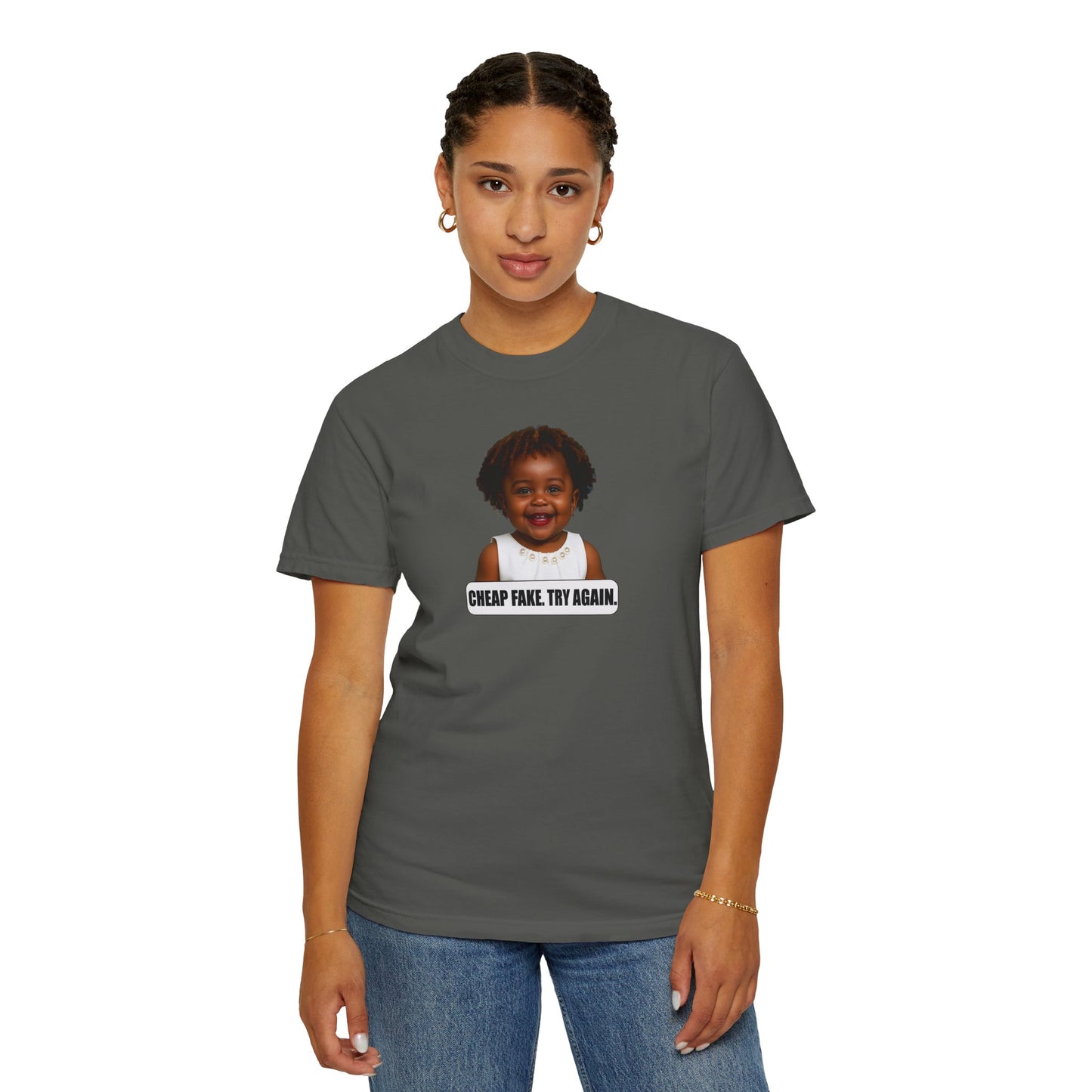 Cheap Fake. Try Agian. Tee - Karine Jean-Pierre (KJP)