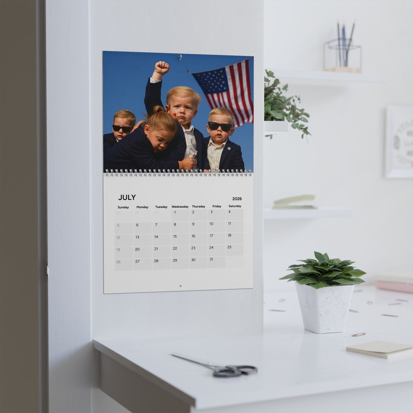 The YUGE Year: Diaper Diplomacy 45th/47th Edition Wall Calendar