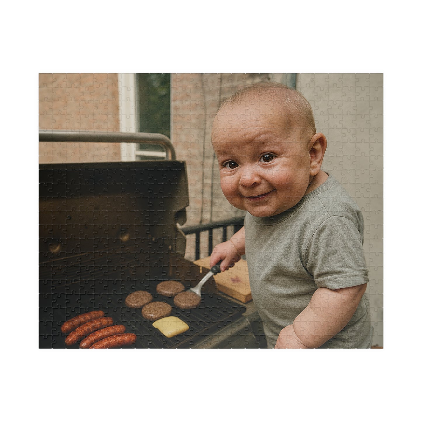 "Baby Chuck’s Cheeseburger Chaos" - Puzzle (520 Pieces)