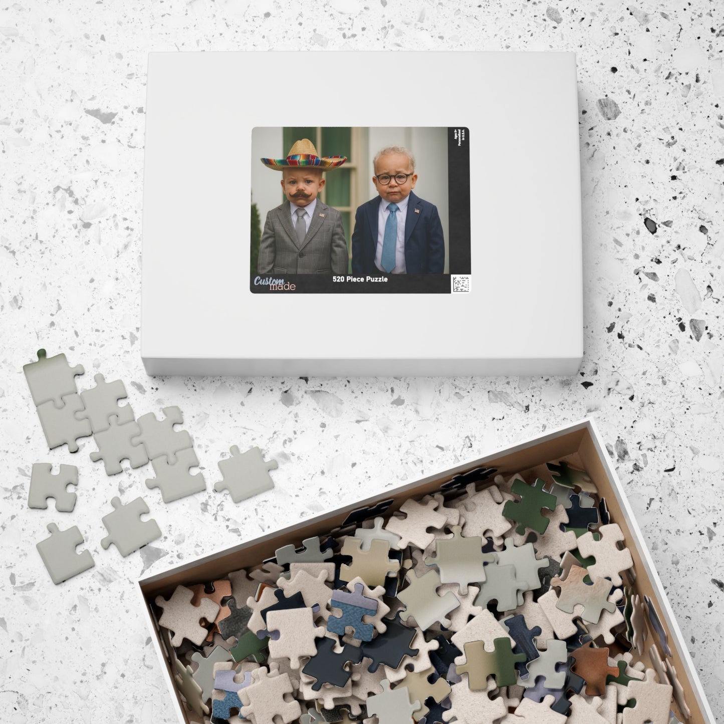The Sombreros Will Continue Puzzle (520 Pieces) - Hakeem Jeffries + Chuck Schumer