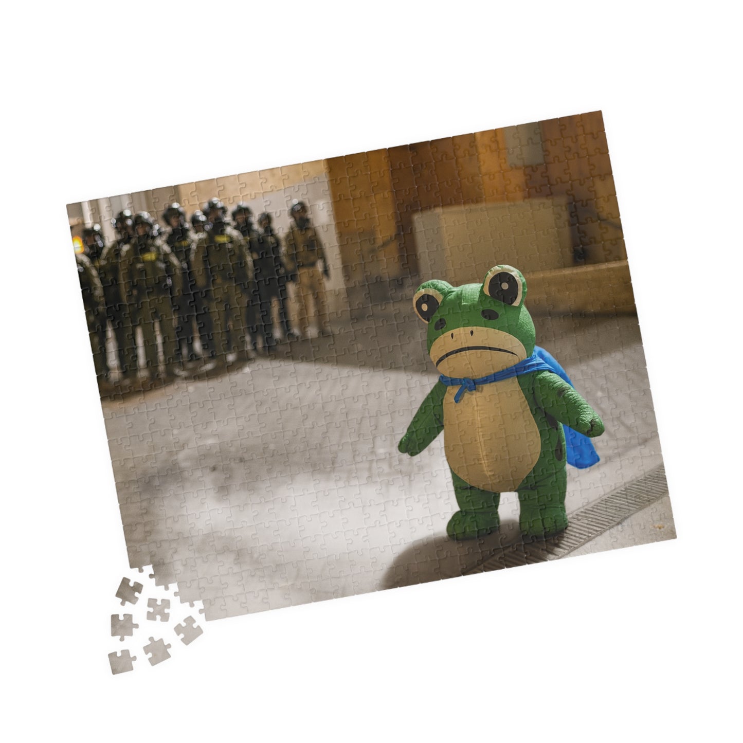 Ribbits + Resist Puzzle (520 Pieces) - Portland Frog