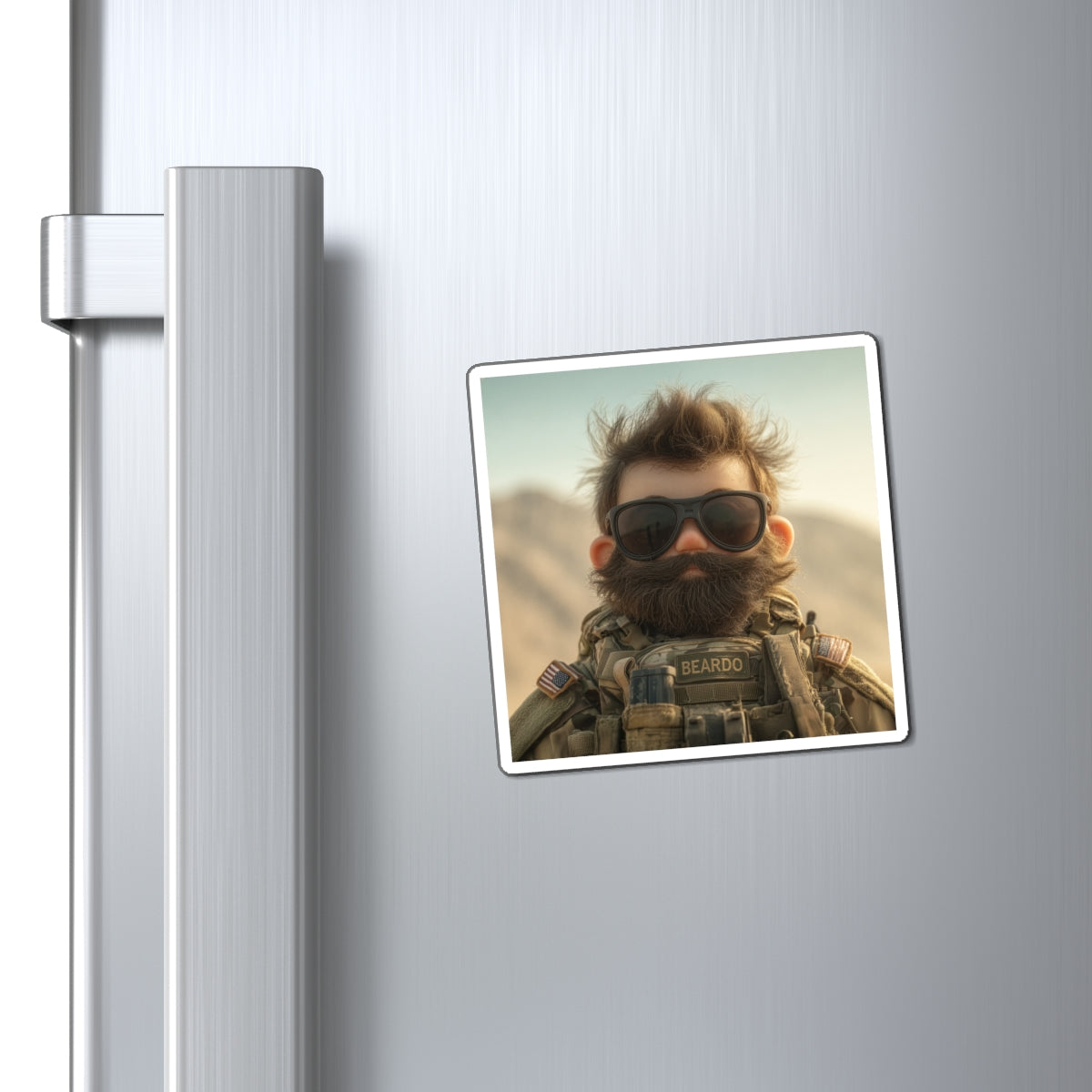 Fridge Recon: Beardo on Watch Magnet - Beardo