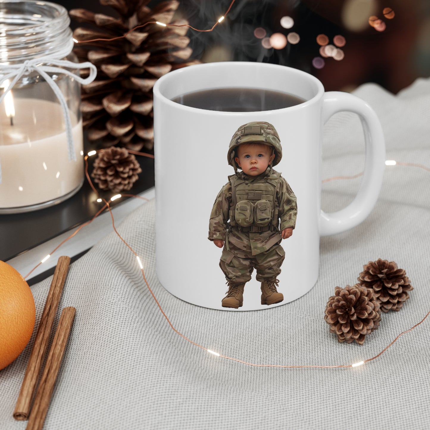 Citizen Reporting for Duty and Caffeine Mug - National Guard