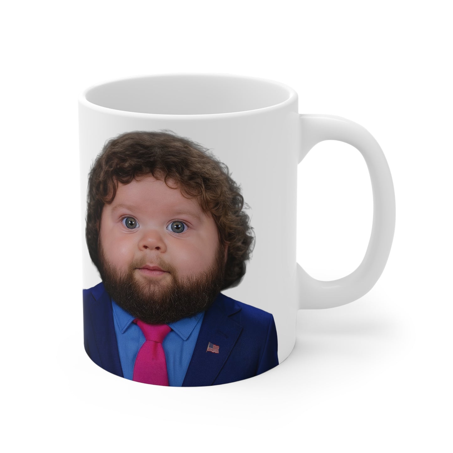 Unholy Mullet That Defies Physics Mug - JD Vance