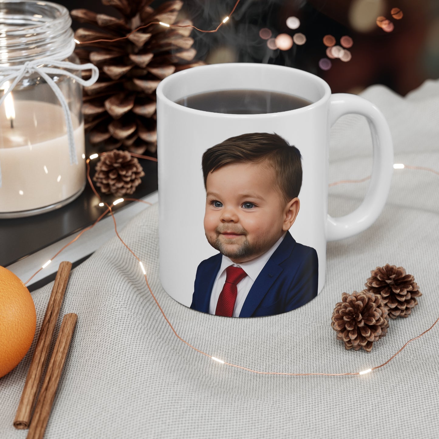 Mornings Built on Grit, Gripes & Oatmeal Mug - JD Vance