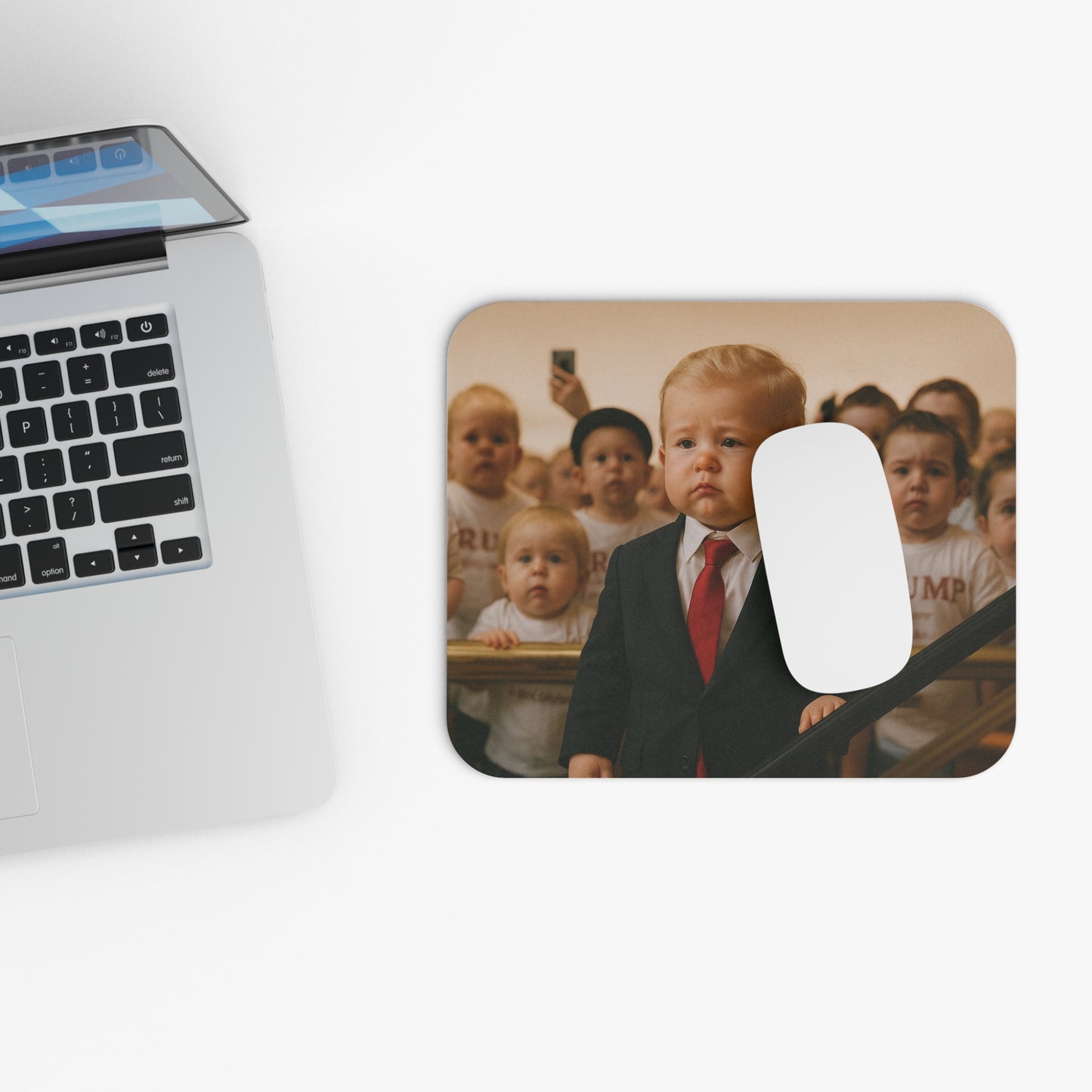 “Click to Descend” Mouse Pad - Donald Trump