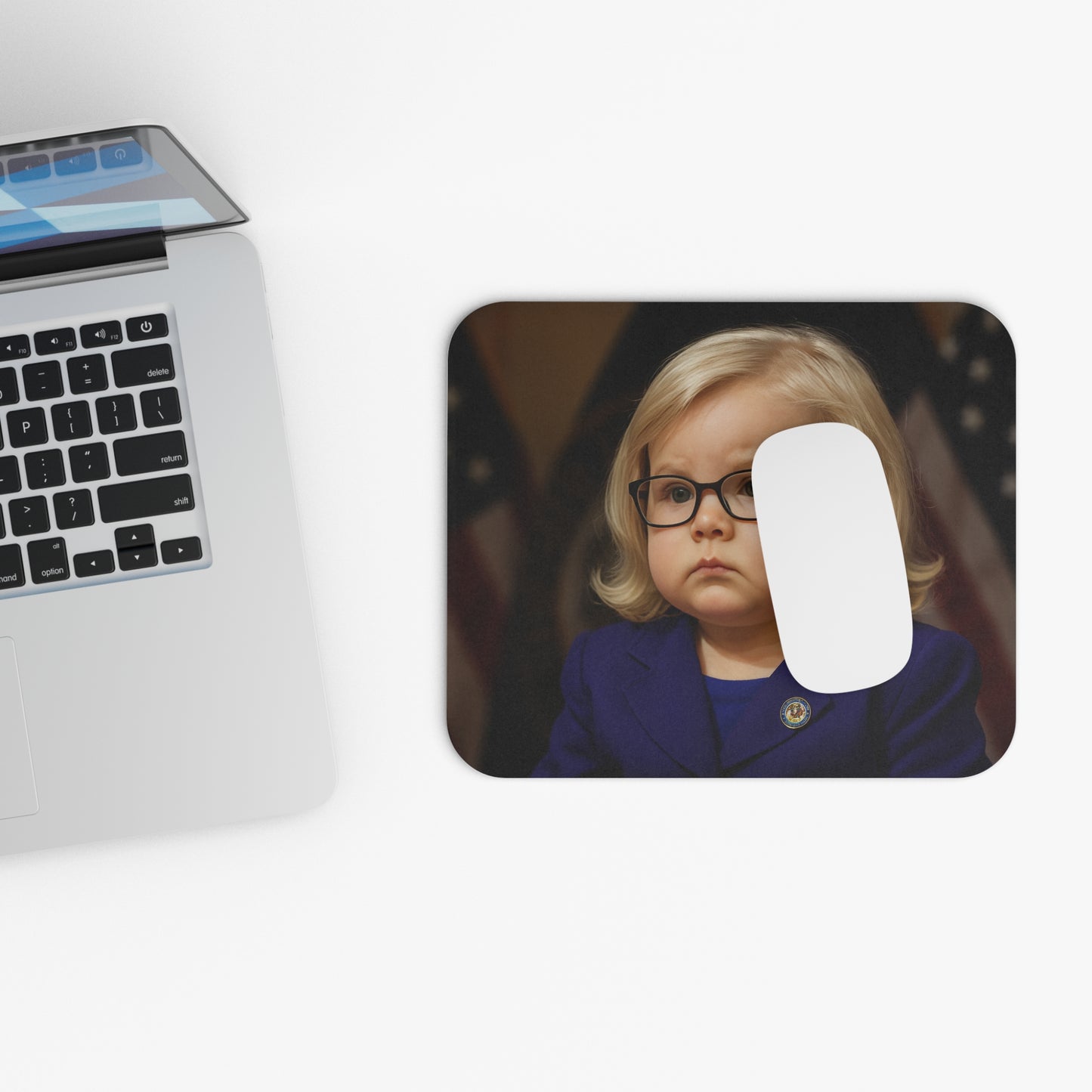Cursor With A Code Mouse Pad - Liz Cheney