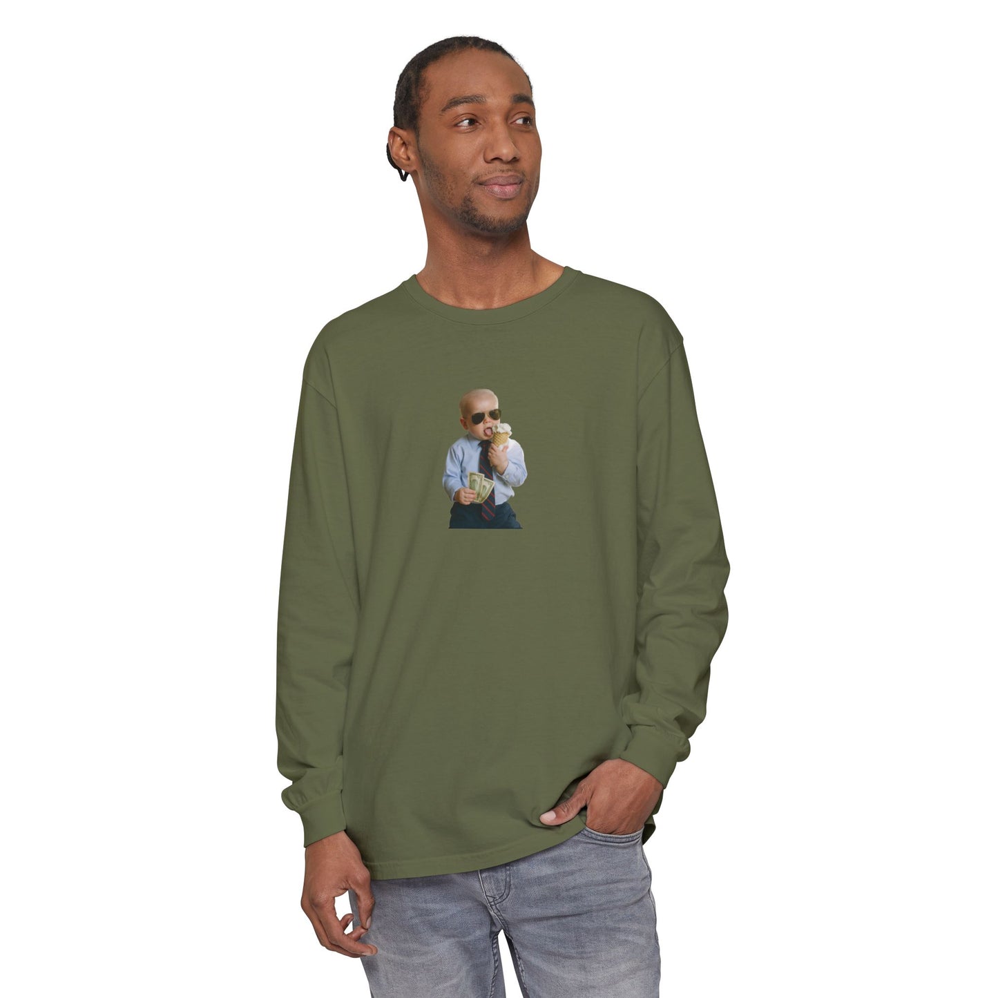 Just a Kid From Scranton...With Ice Cream Long Sleeve Shirt - Joe Biden