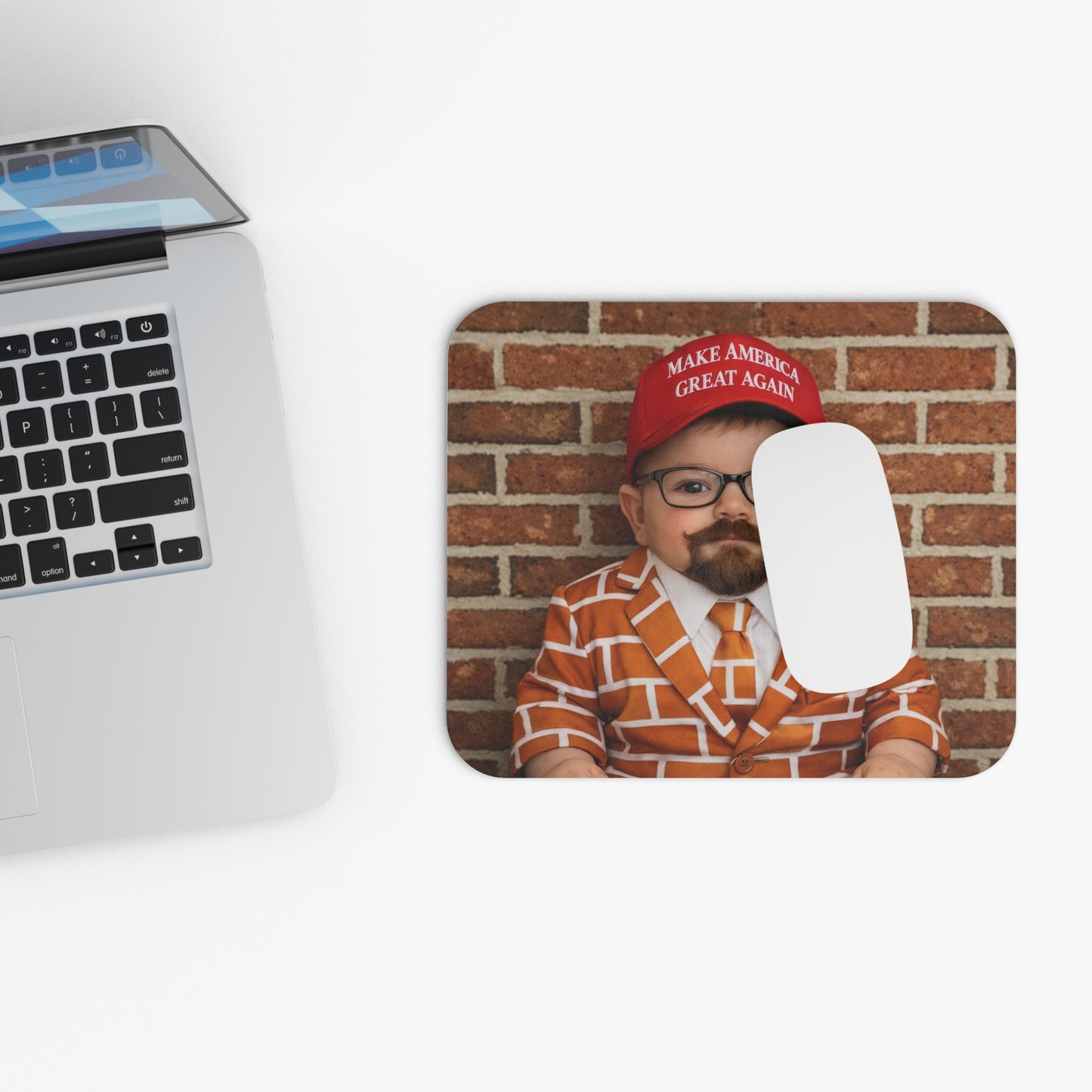 CLICK THE WALL: Brick Suit Mouse Pad - Blake Marnell