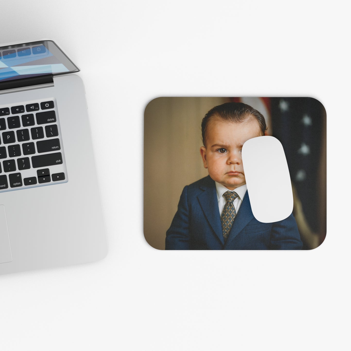 Click, Cover, Contain Mouse Pad - Richard Nixon