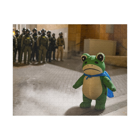 Ribbits + Resist Puzzle (520 Pieces) - Portland Frog