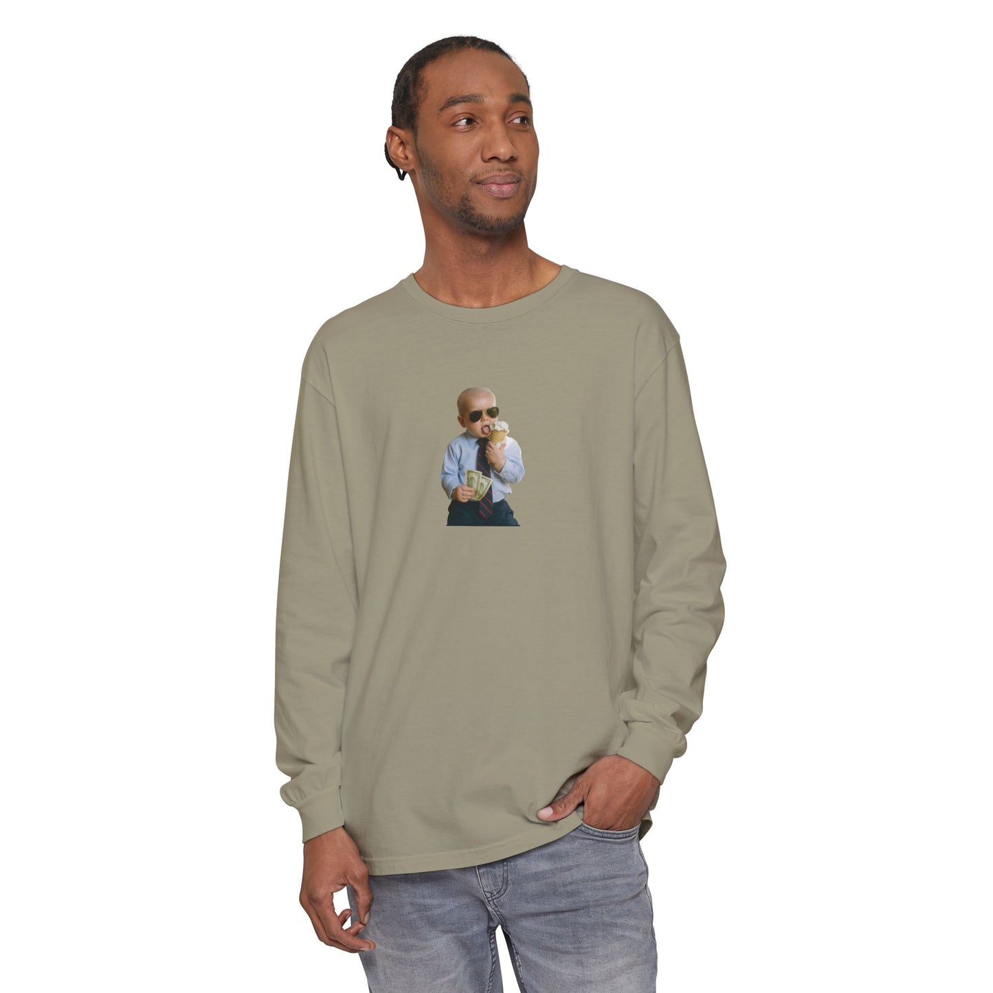 Just a Kid From Scranton...With Ice Cream Long Sleeve Shirt - Joe Biden
