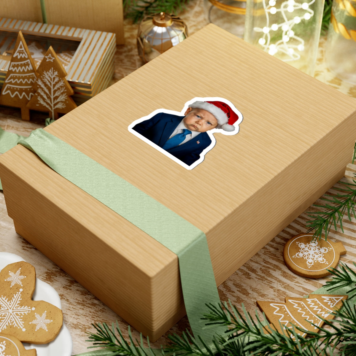 Make Christmas Great Again Sticker - Donald J. Trump