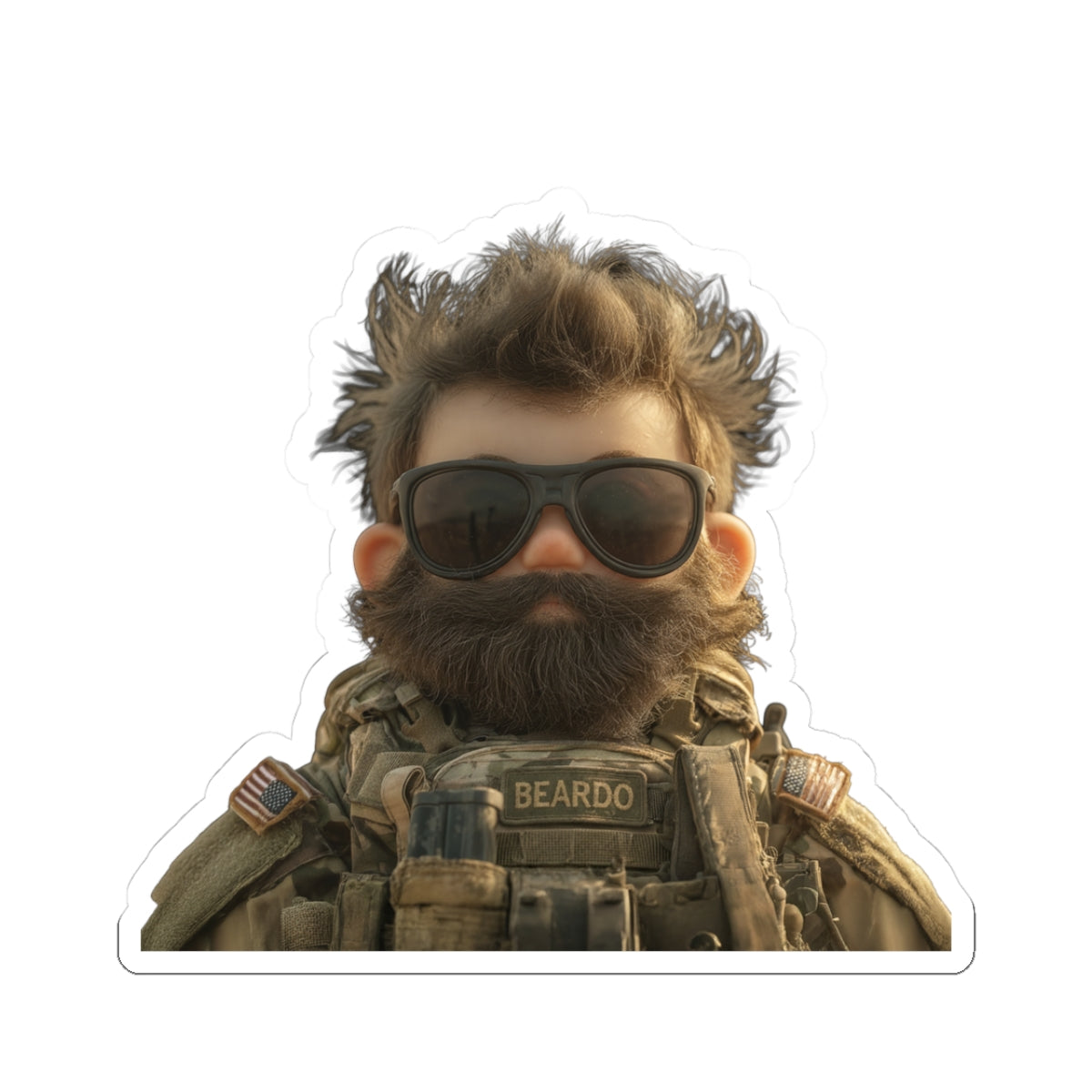 “Slap ‘N’ Secure: Beard of Authority Sticker” - Beardo