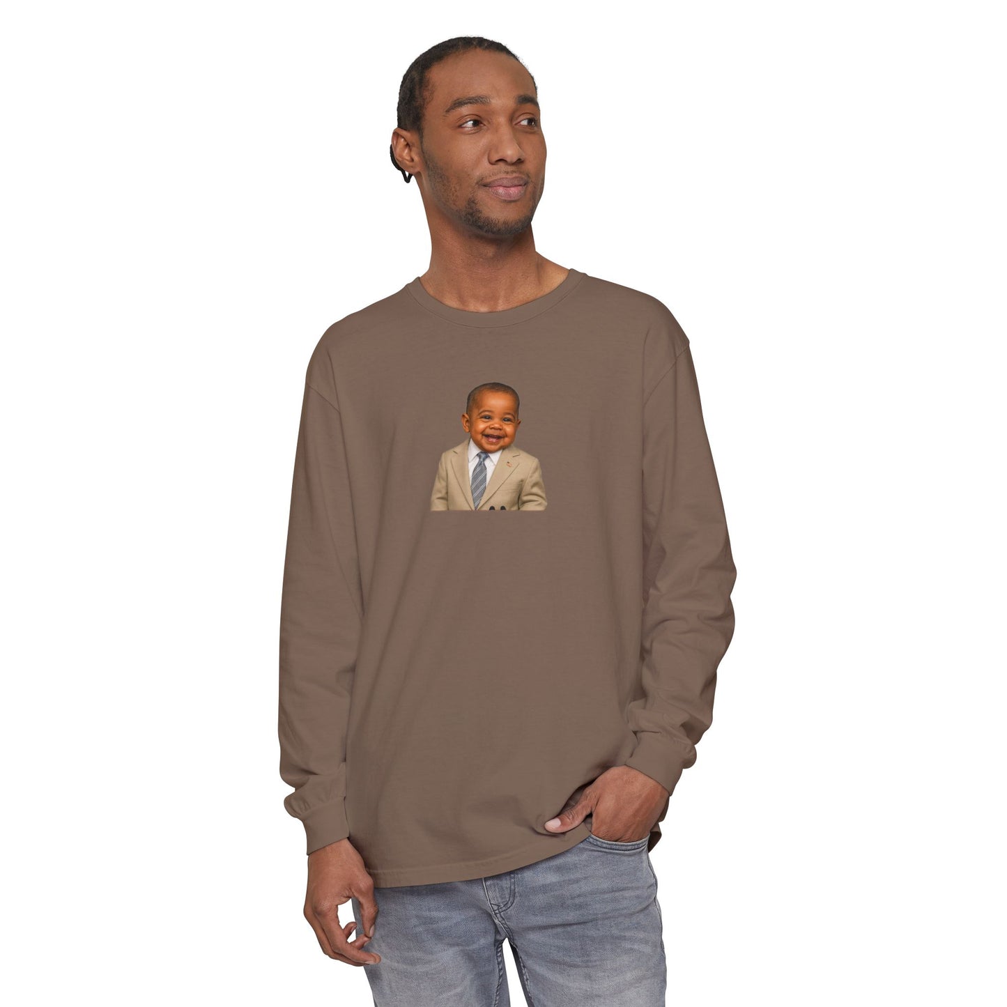 "Yes We Tan" Long Sleeve Shirt - Barack Obama