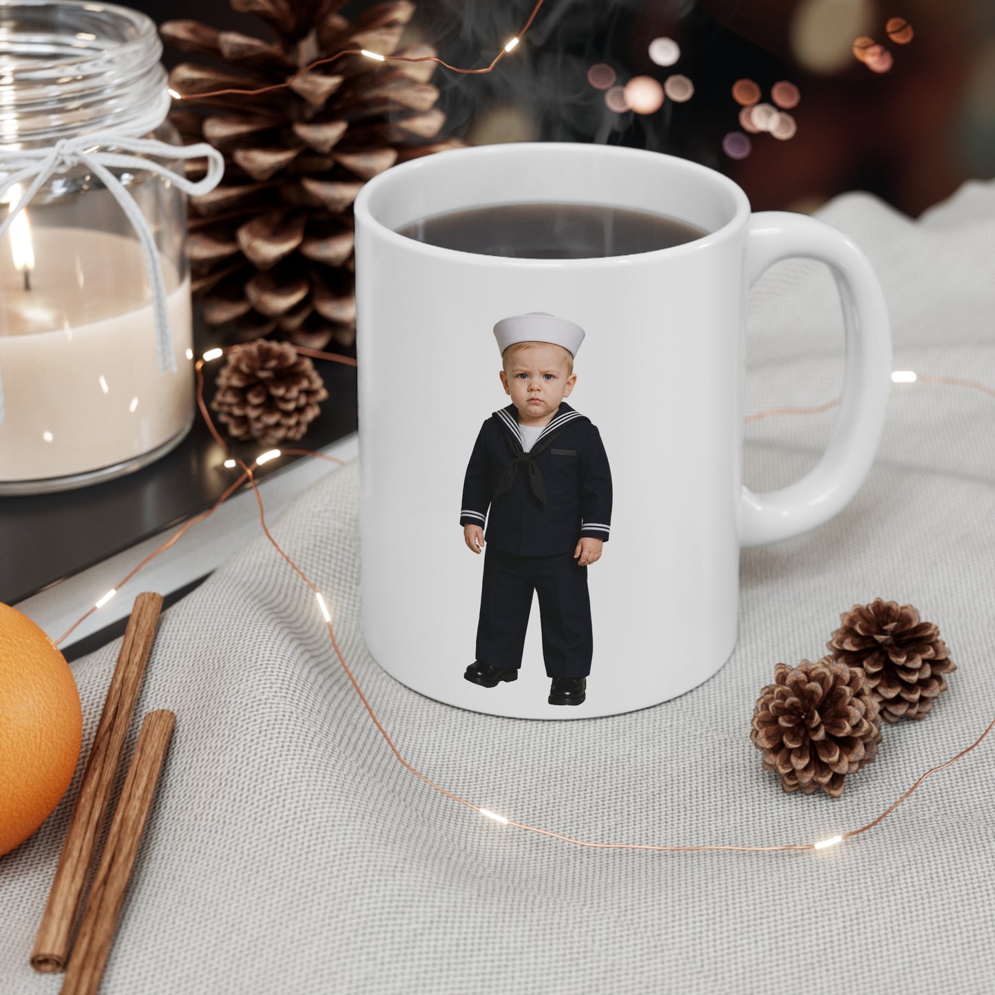 Inspection-Ready Mug - Navy Modern Dress Uniform White Male