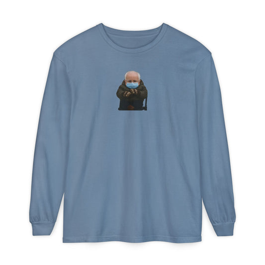 Mittens Long Sleeve Shirt - Bernie Sanders