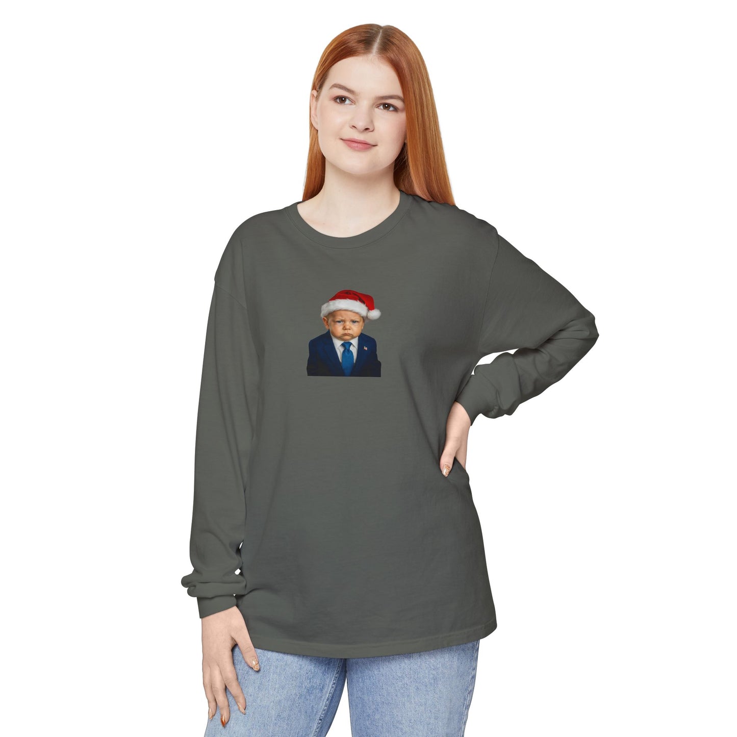 Make Christmas Great Again Long Sleeve Shirt - Donald J. Trump