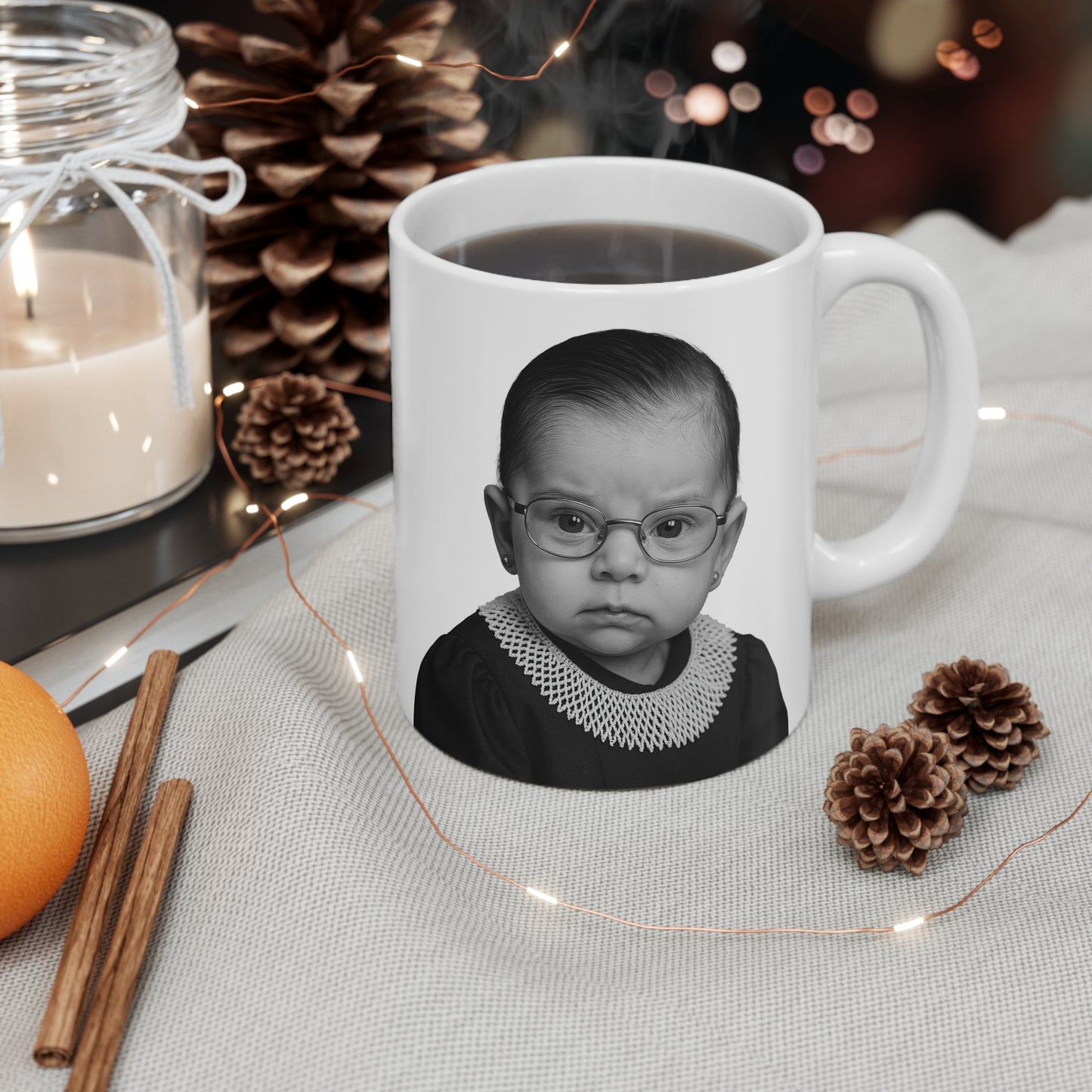 I Dissent (But First, Coffee) Mug - Justice Ruth Bader Ginsburg (RBG)