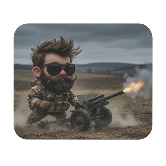 Artillery Unit Mouse Pad: Fire Direction Desk Center - Beardo
