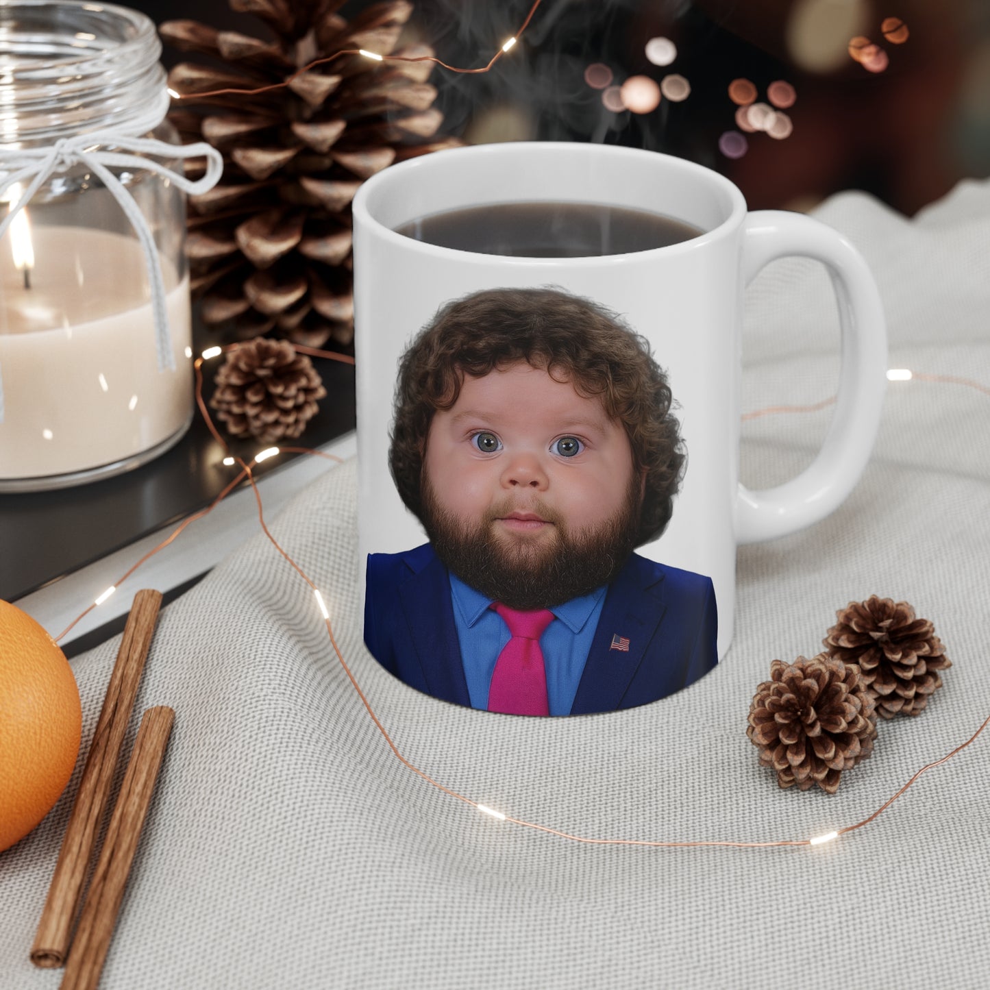 Unholy Mullet That Defies Physics Mug - JD Vance