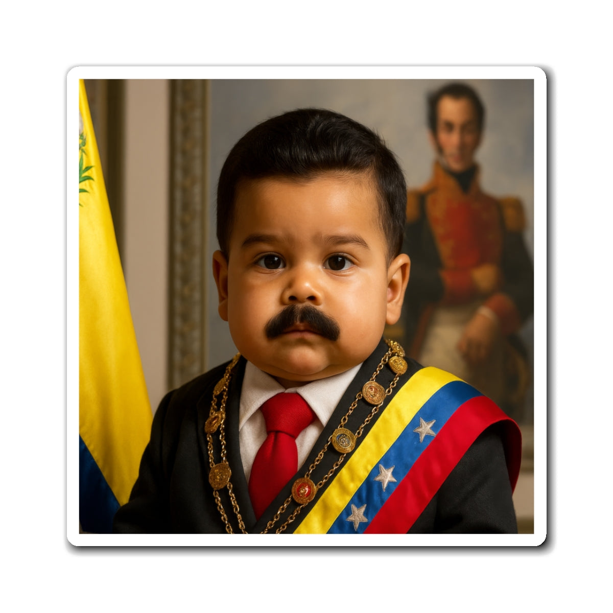 Miraflores Fridge Control: Baby Maduro Magnet - President of Venezuela Nicolás Maduro
