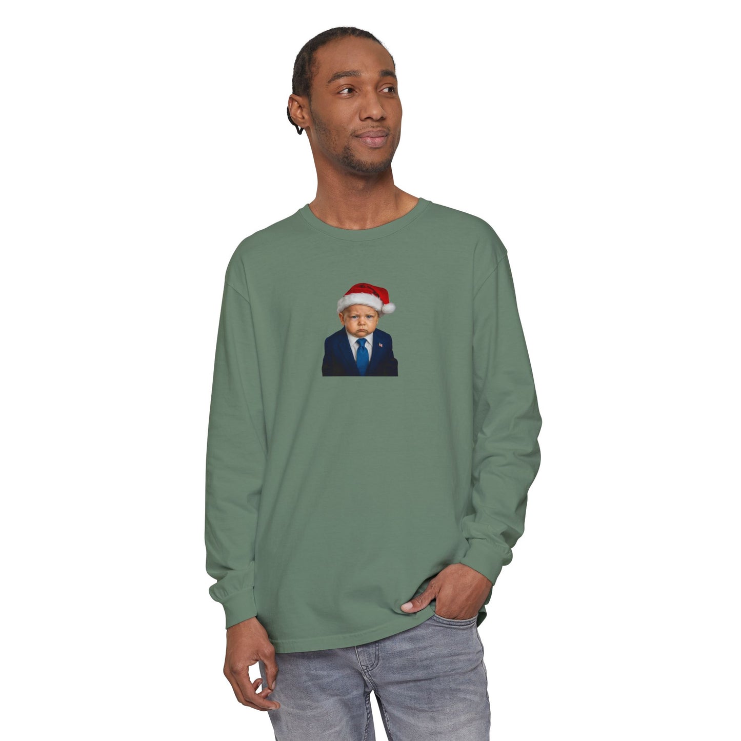 Make Christmas Great Again Long Sleeve Shirt - Donald J. Trump