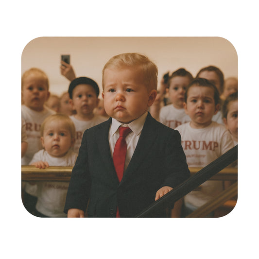“Click to Descend” Mouse Pad - Donald Trump