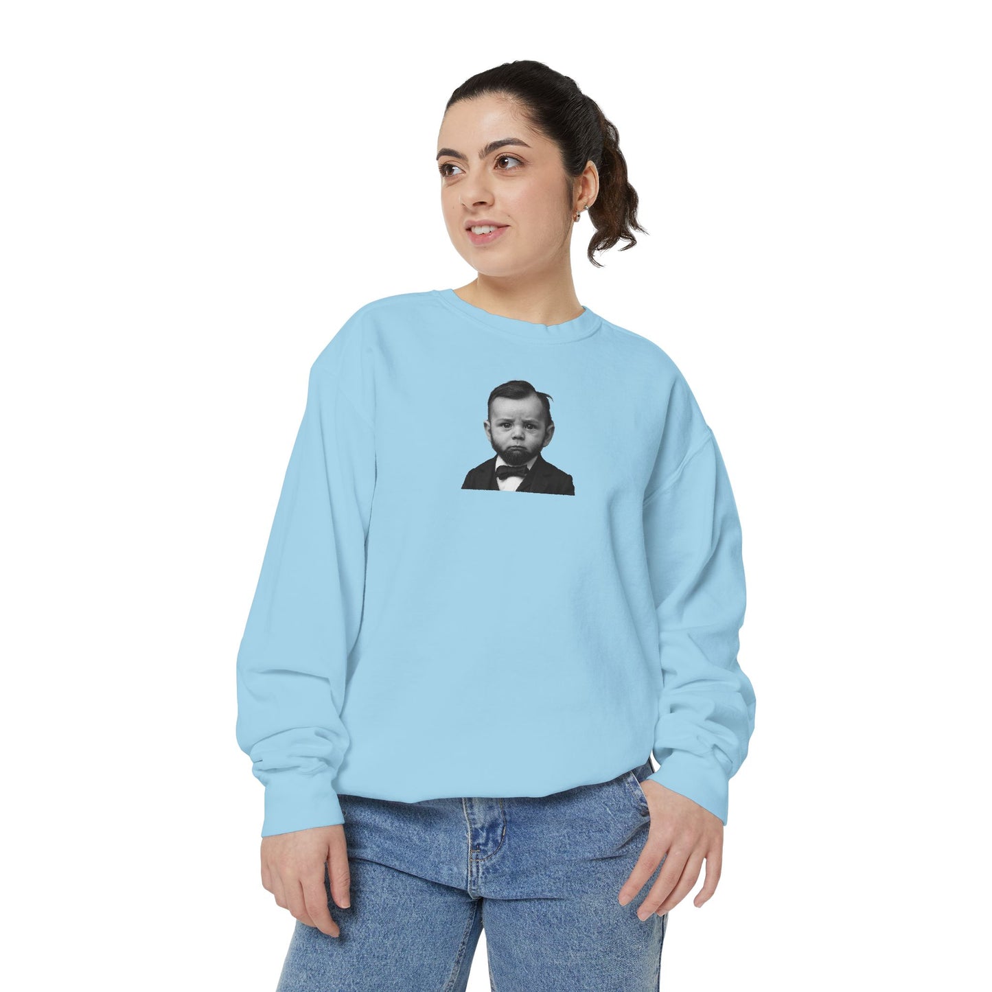 Cabinet-Level Cozy Crewneck Sweatshirt - Abraham Lincoln