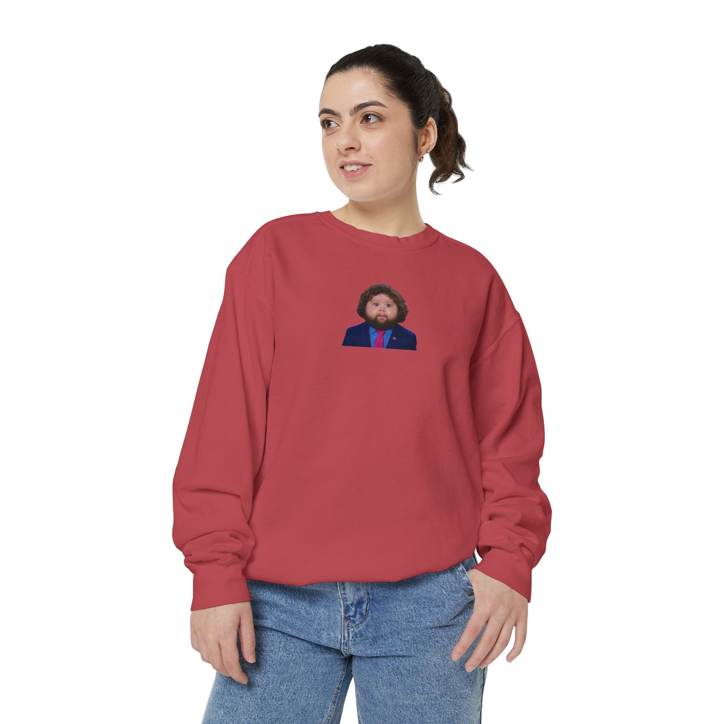 Unholy Mullet That Defies Physics Crewneck Sweatshirt - JD Vance