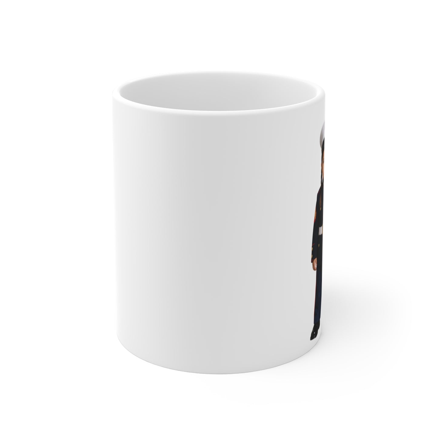 Formation Coffee Mug - Marine Corps Modern Dress Uniform Native American Female