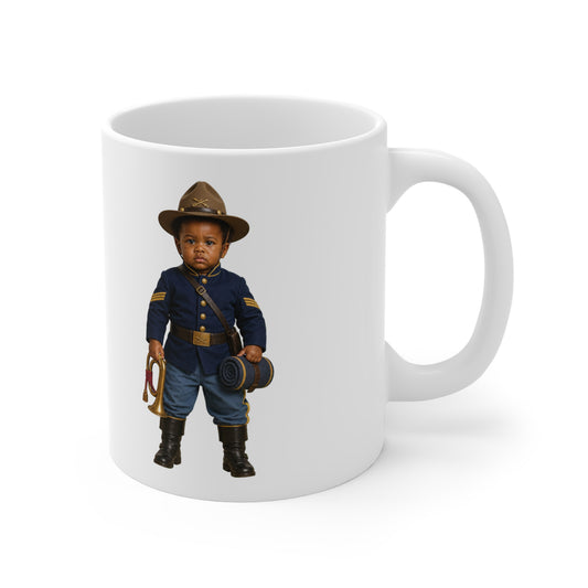 Duty Desk Mug - Army Late 1800s Buffalo Soldier Cavalry